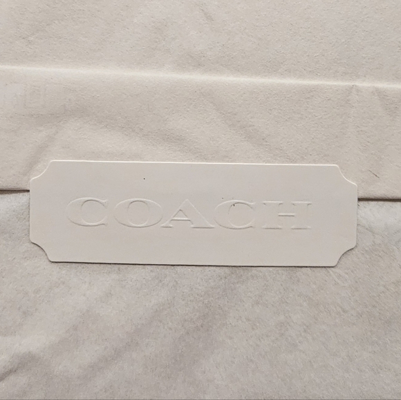 Coach Forest Flower Print Travel Jewelry Case Coated Canvas Zip Around Blue NWT - Picture 10 of 13